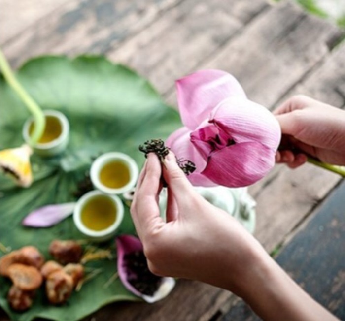 món ăn Hà Nội di sản quốc gia - Trà sen Quảng An