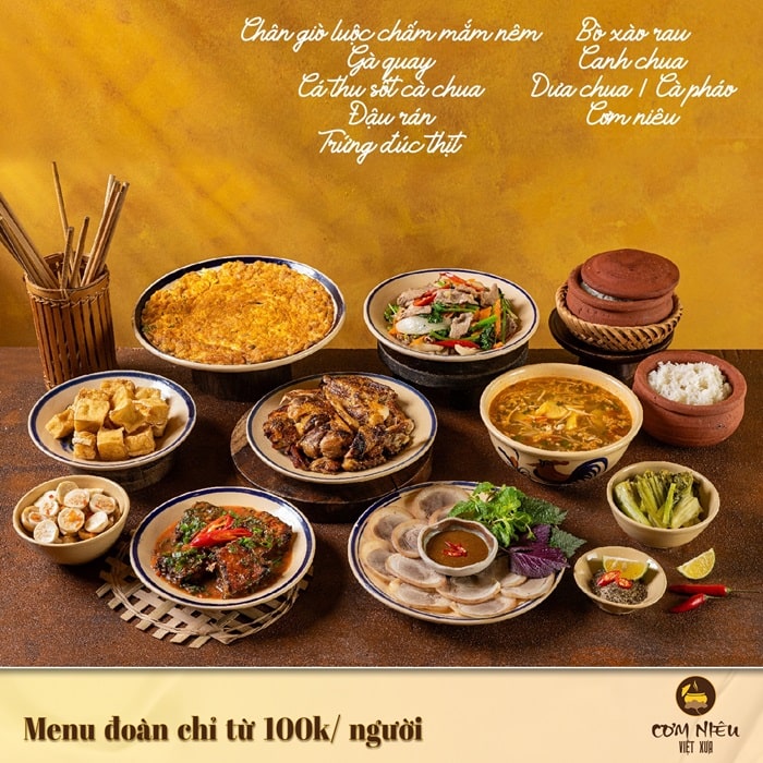 nhà hàng ngon gần Tam Cốc Ninh Bình - Cơm Niêu Việt Xưa Tam Cốc