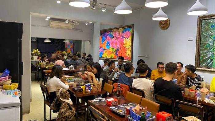 quán lẩu ếch ngon Hà Nội - Lẩu ếch Bốp Bin Bo