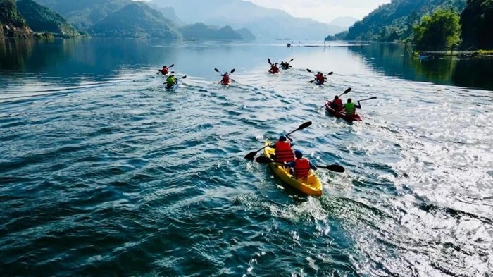 tour đạp xe Mai Châu - chèo kayak sông Đà