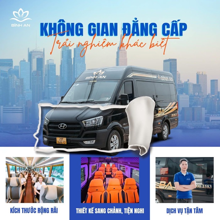 nhà xe limousine Hà Nội Nam Định - Bình An Limousine