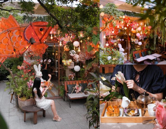 quán cafe decor Trung thu ở Sài Gòn quán cafe decor Trung thu ở Sài Gòn