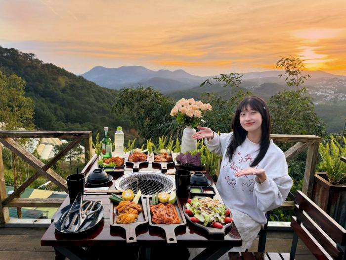 nhà hàng ngắm hoàng hôn Đà Lạt Tiệm Nướng Hoàng Hôn