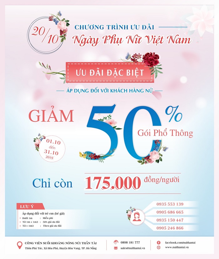 Khu Du Lịch Núi Thần Tài Đà Nẵng Giảm 50% Giá Vé Nhân Ngày Phụ nữ Việt Nam