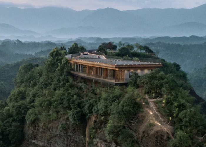 những khách sạn trên vách núi he-Pingjiang-Homey