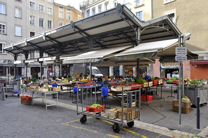 Chợ Place aux Herbes -  thành phố Grenoble