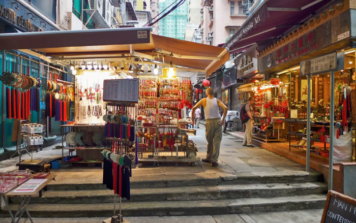 Chợ Cat Street tại  khu phố Soho Hong Kong