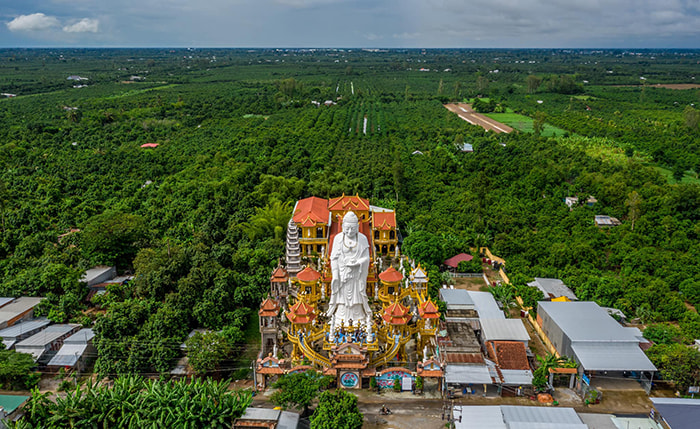 Chùa Phước Thành An Giang ngôi cổ tự tuyệt đẹp - nằm giữa Cù Lao Giêng
