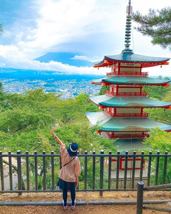 Địa điểm du lịch chùa Chureito Nhật Bản