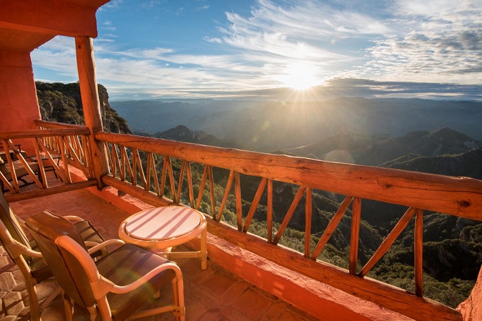 những khách sạn trên vách núi Divisadero-chihuahua-mexico
