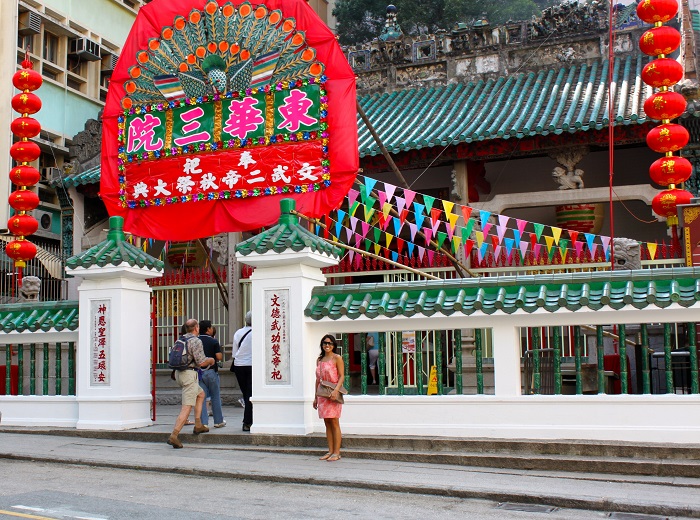 đền Man Mo tại  khu phố Soho Hong Kong