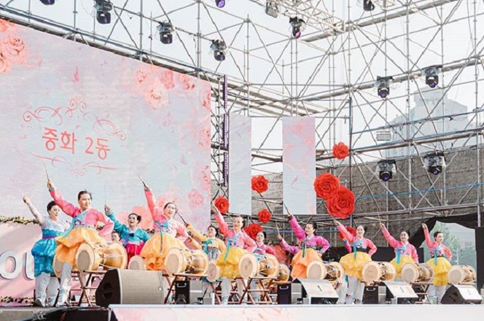 lễ hội ở Seoul - khai mạc lễ hội hoa hồng Jungnang