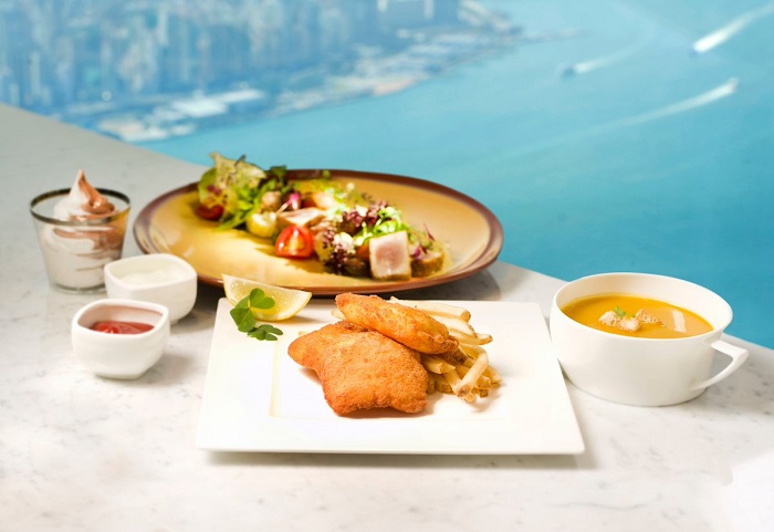 thưởng thức những món ăn ngon tại tòa nhà Sky 100 Hong Kong