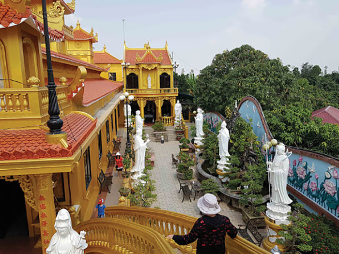 Chùa Phước Thành An Giang ngôi cổ tự tuyệt đẹp  - nằm giữa vườn cây xanh mát