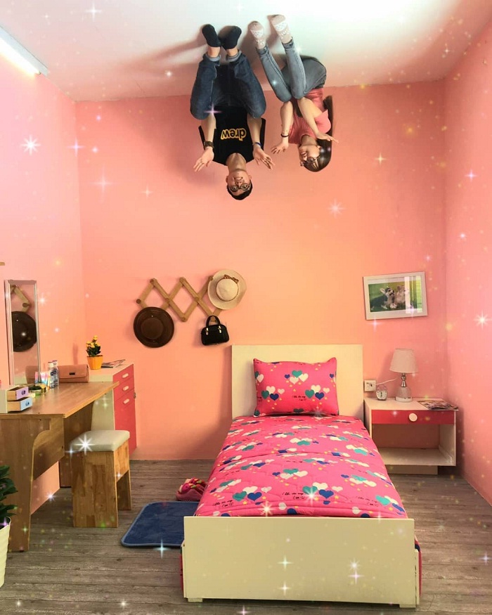 bedroom - cute space at home upside down in Sa Dec