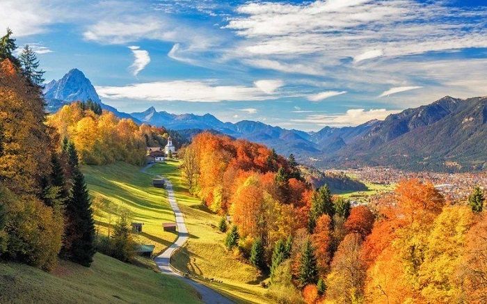 những nơi mùa thu đẹp nhất thế giới-Alps_Bavarian