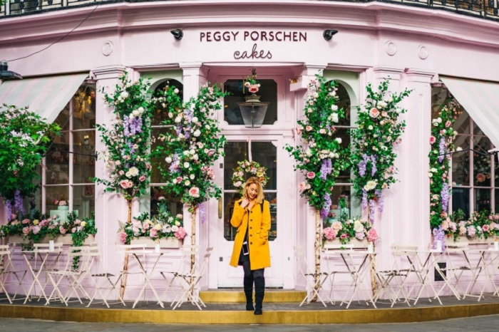 Quán cafe ở London - Peggy Porschen Cakes