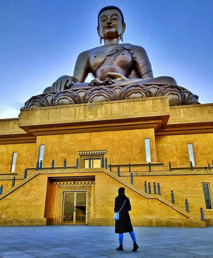 chiều cao ấn tượng của Tượng Phật Dordenma