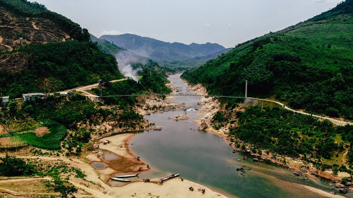 Định vị vị trí của sông Long Đại - thác Tam Lu 