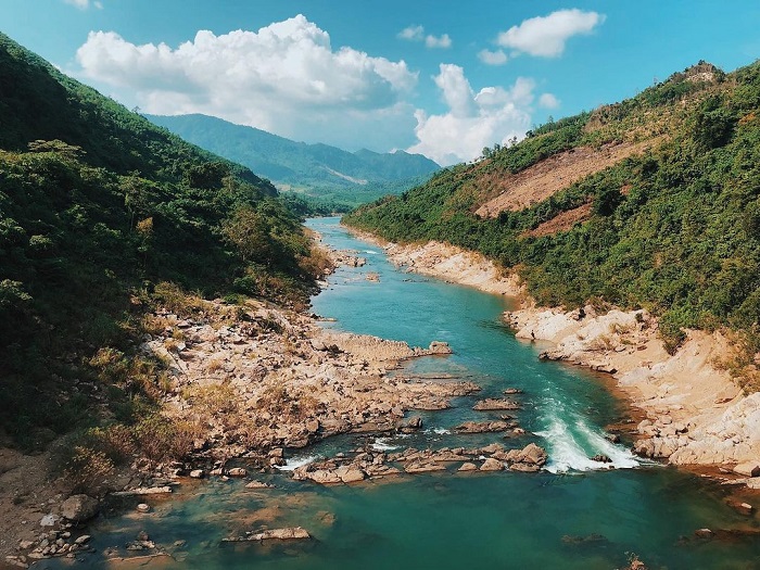 Định vị vị trí của sông Long Đại - thác Tam Lu 
