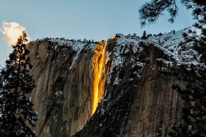 Thác Horsetail, Công viên Quốc gia Yosemite - Những điểm đến mùa đông ở Bắc Mỹ