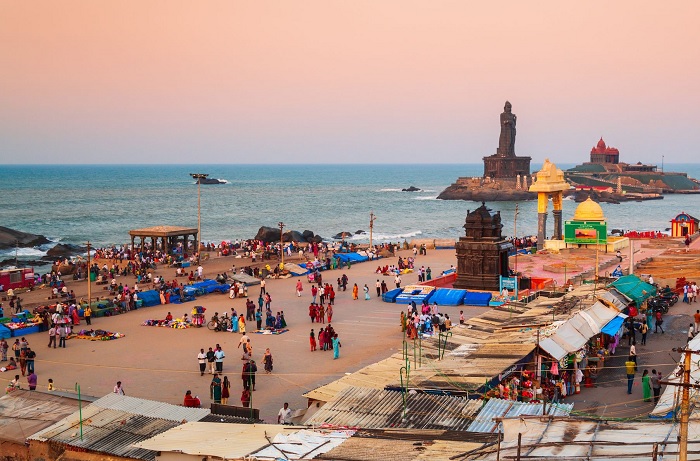 Khu chợ ở Kochi nằm ven biển - du lịch Kochi Ấn Độ