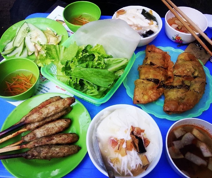 chợ ẩm thực Hà Nội - chợ Nghĩa Tân