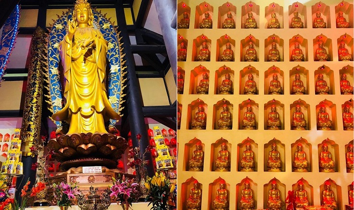 chùa Khai Nguyên Sơn Tây - hệ thống tượng Phật