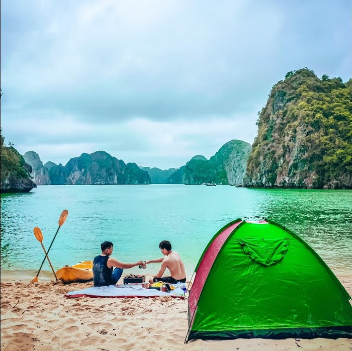 địa điểm cắm trại ở Hải Phòng - Vịnh Lan Hạ
