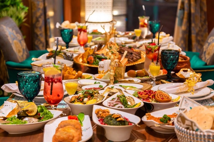 Món ăn ở Yasmine Palace - trải nghiệm ăn uống sang chảnh tại Qatar