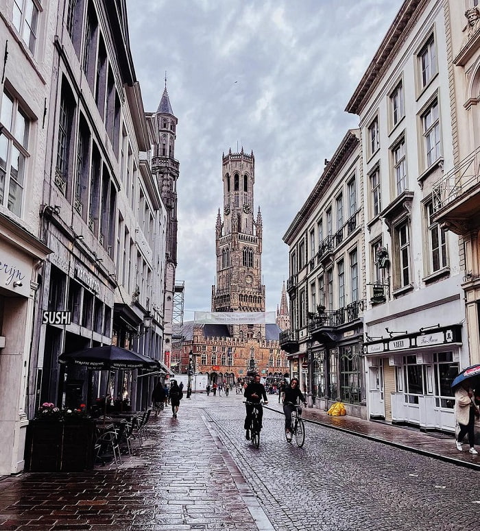 Làm thế nào để đến tháp chuông Bruges Bỉ?