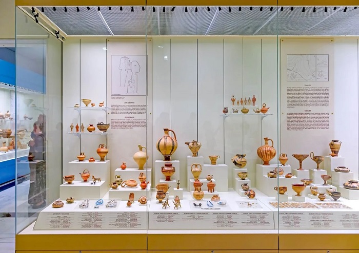 Các cổ vật trong bảo tàng - Khu khảo cổ Mycenae