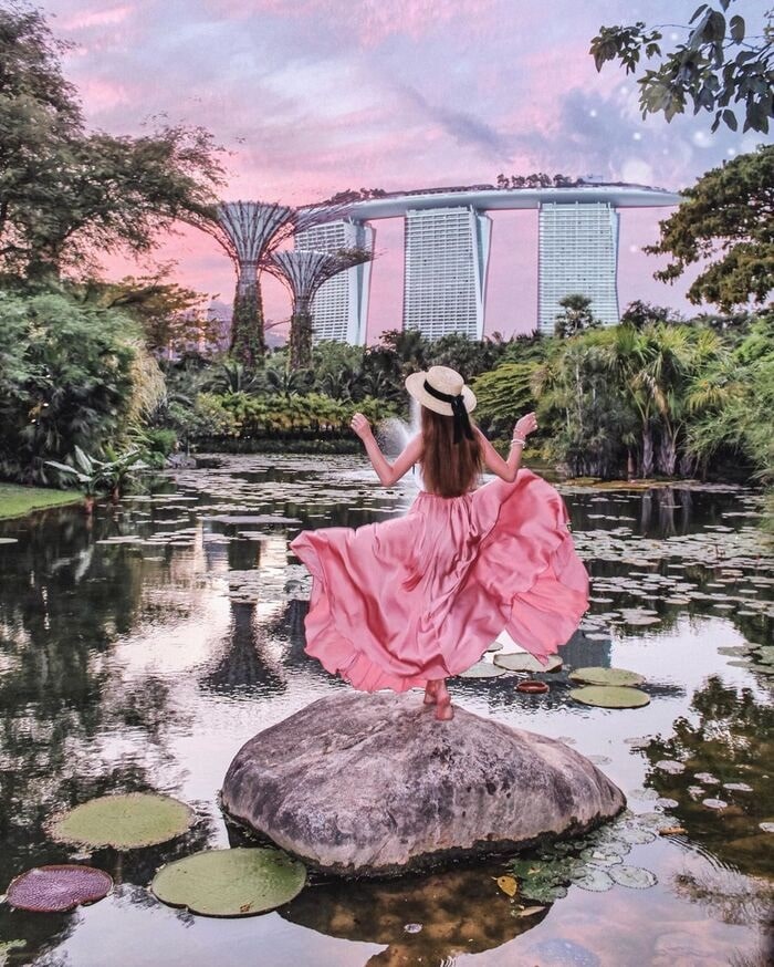 Những cách chụp hình đẹp ở Singapore tại Garden by The Bay