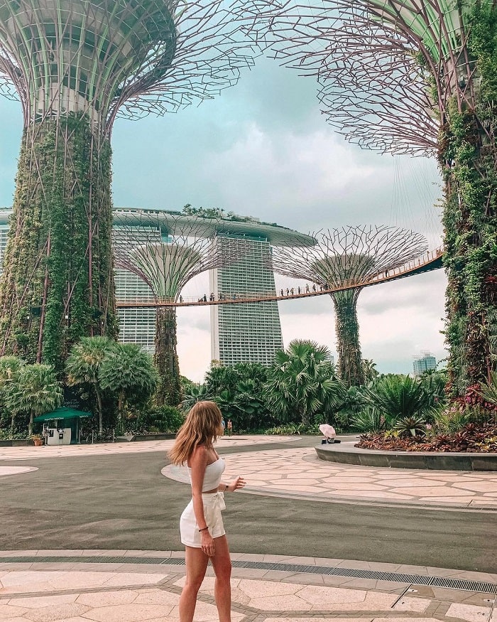 Những cách chụp hình đẹp ở Singapore tại Garden by The Bay