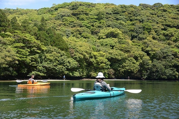 Dạo chơi bằng thuyền kayak là hoạt động ở vườn Quốc gia Amboro
