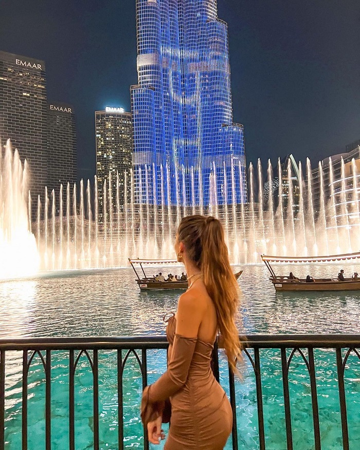 Đài phun nước Dubai là một điểm đến đẹp ở Tây Á thu hút du khách đến thăm