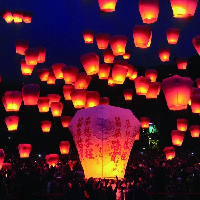 Pingxi là lễ hội lồng đèn trên thế giới nổi tiếng của Đài Loan