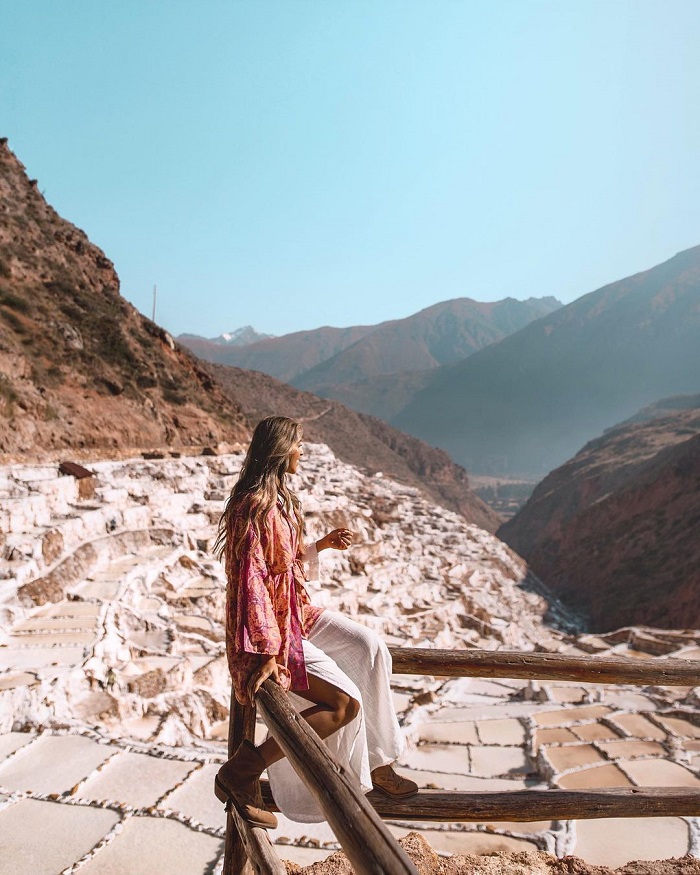 Check in ở mỏ muối Maras Peru
