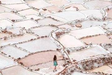 Có một mỏ muối Maras màu hồng đẹp siêu thực ở Peru