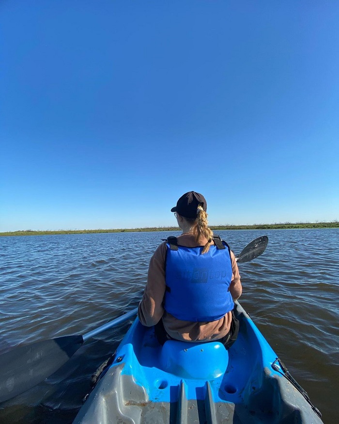 Chèo thuyền kayak là hoạt động thú vị ở vùng đất ngập nước Ibera