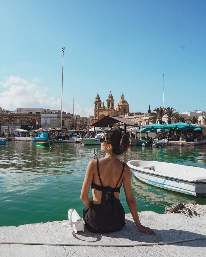 Cảng lớn của Valletta thủ đô Valletta Malta