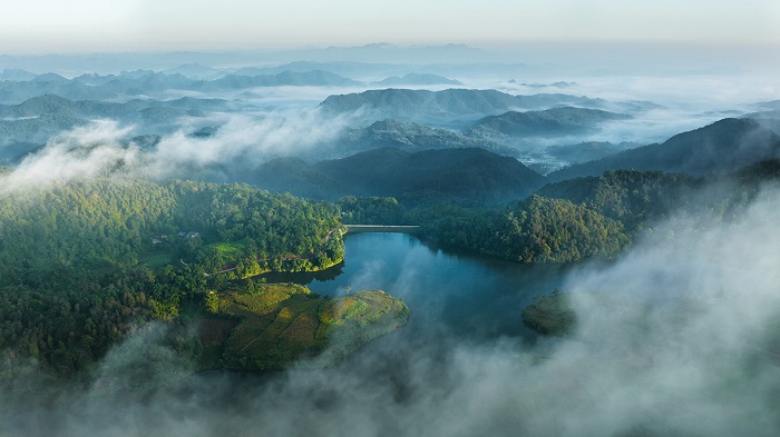 Du lịch Văn Quan Lạng Sơn, thăm hồ Bản Nầng thơ mộng
