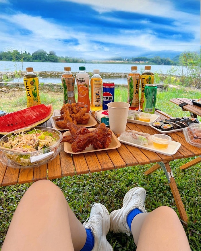 hồ Đồng Chanh Lương Sơn Hoà Bình - cắm trại