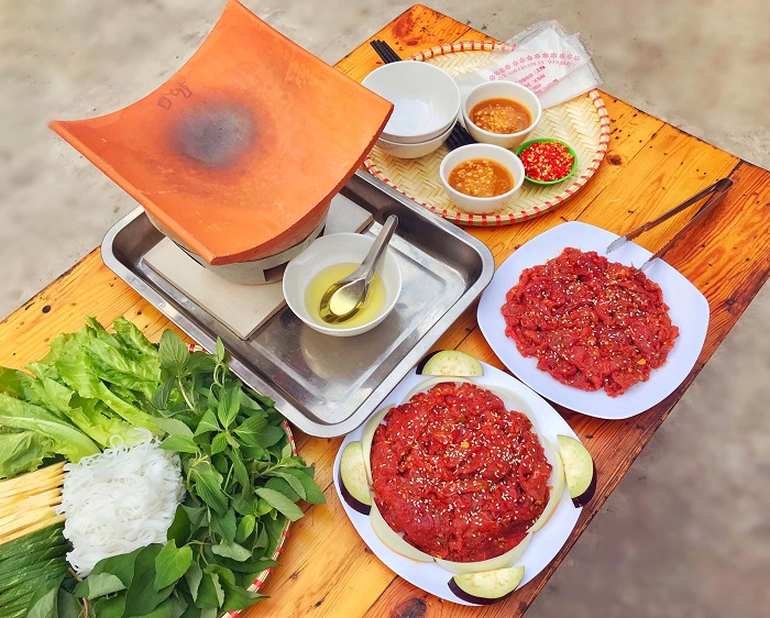 quán ăn gia đình ở Cần Thơ -Quán bò nướng ngói Cù Lần