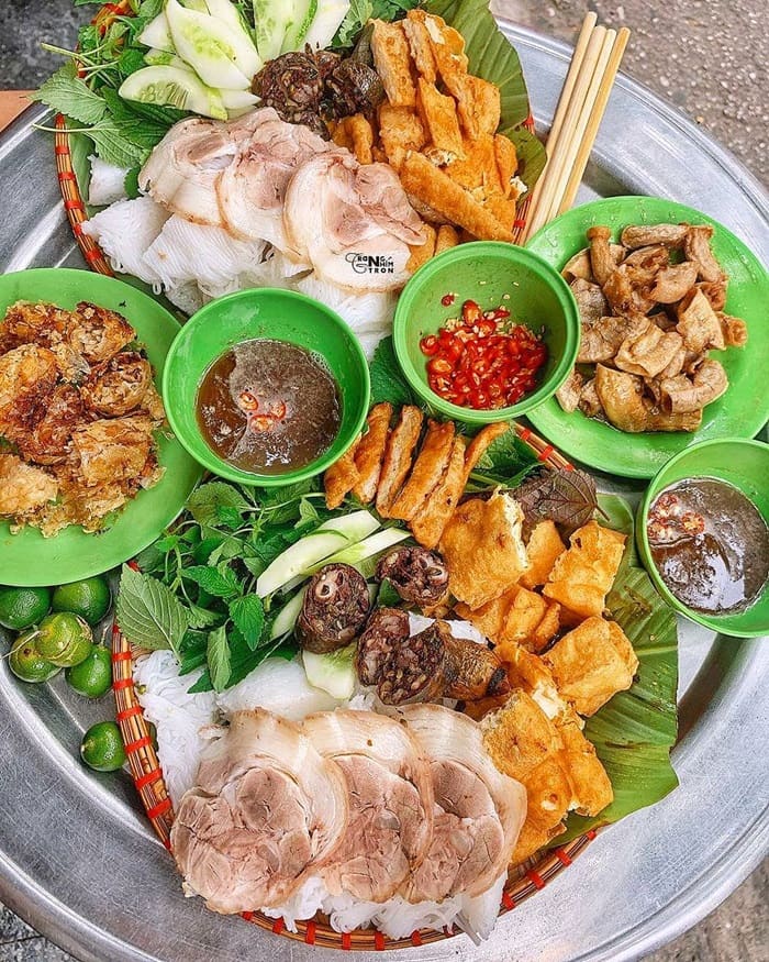 quán bún đậu ngon Hà Nội - Bún đậu mắm tôm Gốc Đa 