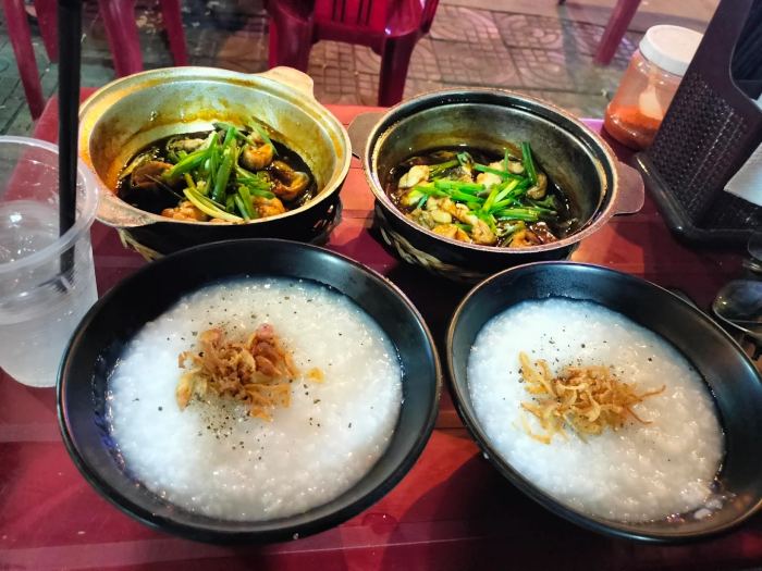 quán ăn khuya ở Đà Nẵng cháo ếch