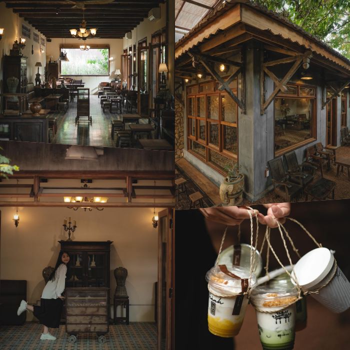 quán cafe phong cách cung đình ở Huế Thành