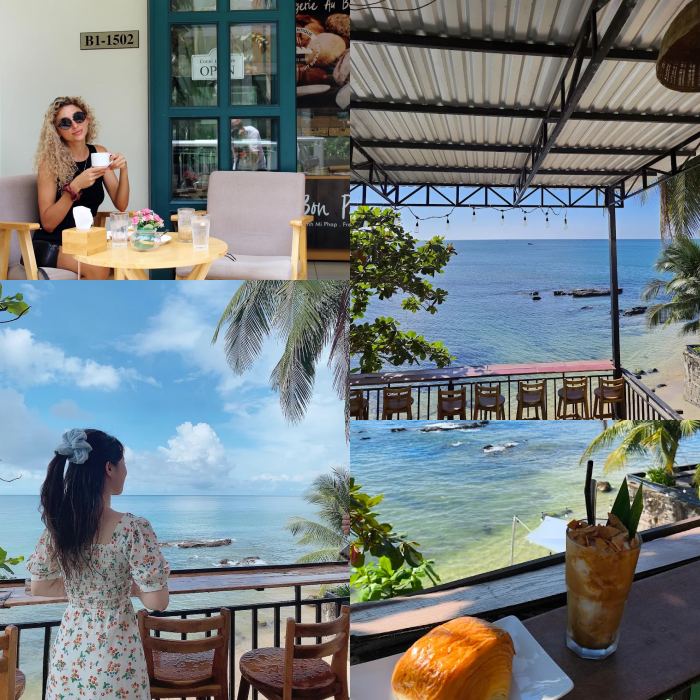 O Bon Pain - French Bakery quán cafe view biển ở Phú Quốc