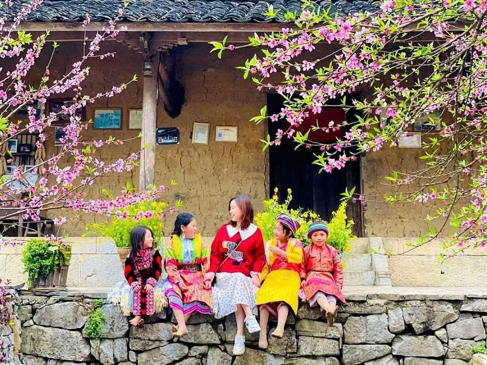 Nhà cổ homestay 1925 là homestay đẹp ở Đồng Văn mang vẻ đẹp lãng mạn vào mùa xuân