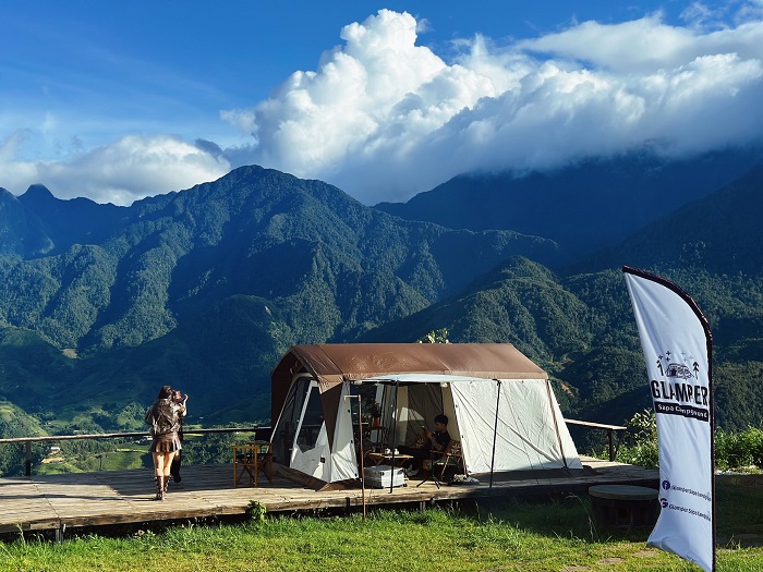 Khu cắm trại Glamper Sapa Campground cung cấp đa dạng lều trại